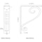 Ekena Millwork Edwards Wrought Iron Bracket, (Triple center brace), Antiqued Copper 2"W x 7 1/2"D x 10"H BKTM02X07X10TEDACO - alternate 6